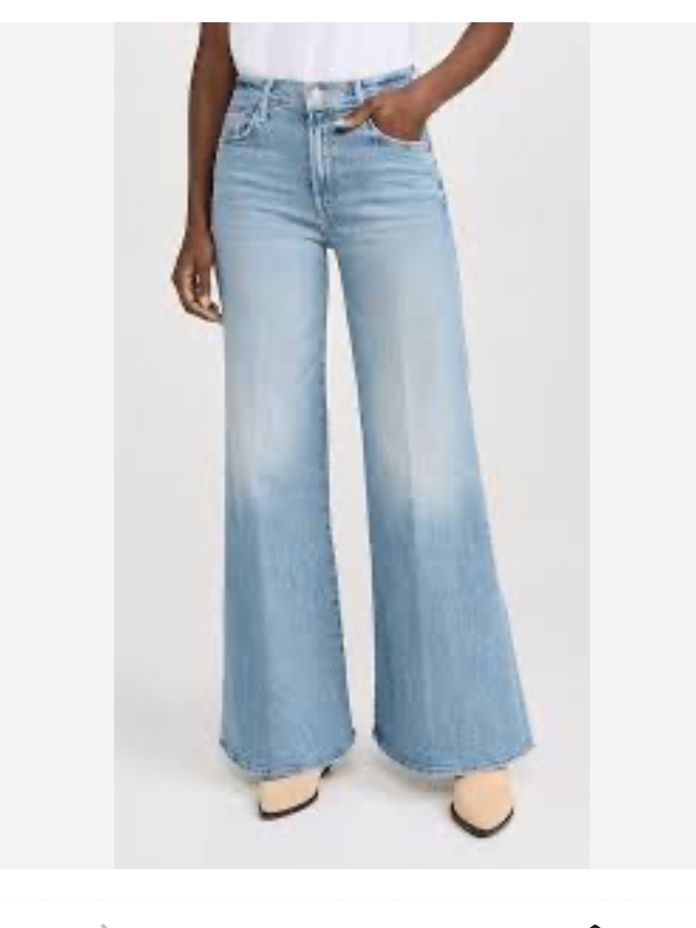 MOTHER The Twister Skimp Jeans Ropin’ and Ridin’ Mid rise wide leg Size 27 - Picture 4 of 11
